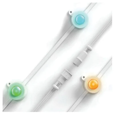 SL50-36/RGB/AG/16EXT Permanent Outdoor Light, String, 12-Lamp, LED Lamp, Multi-Color Light