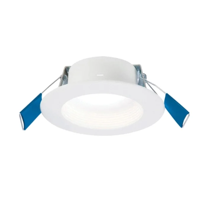 RL Series RL4LS9FSD2W1EWHDM Downlight, 11.5 W, 120 V, LED Lamp, Aluminum, White, Matte - Halo