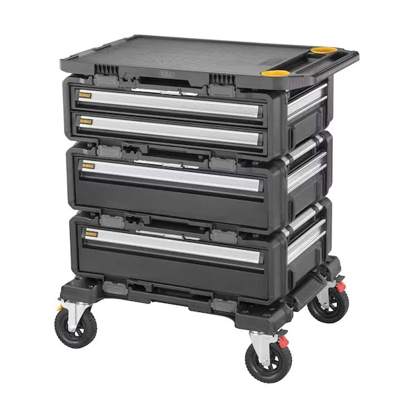 DXL TOUGHSYSTEM 2.0 Series DWST60510 5-in-1 Modular Workstation, 32 gal, 25.8 in OAW, 39 in OAH, 34 in OAD, Black