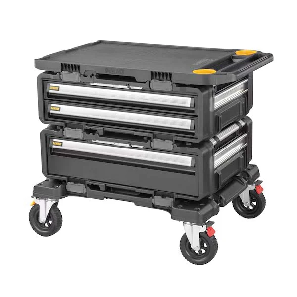 DXL TOUGHSYSTEM 2.0 Series DWST60520 4-in-1 Modular Workstation, 21 gal, 26 in OAW, 30 in OAH, 34 in OAD, Black