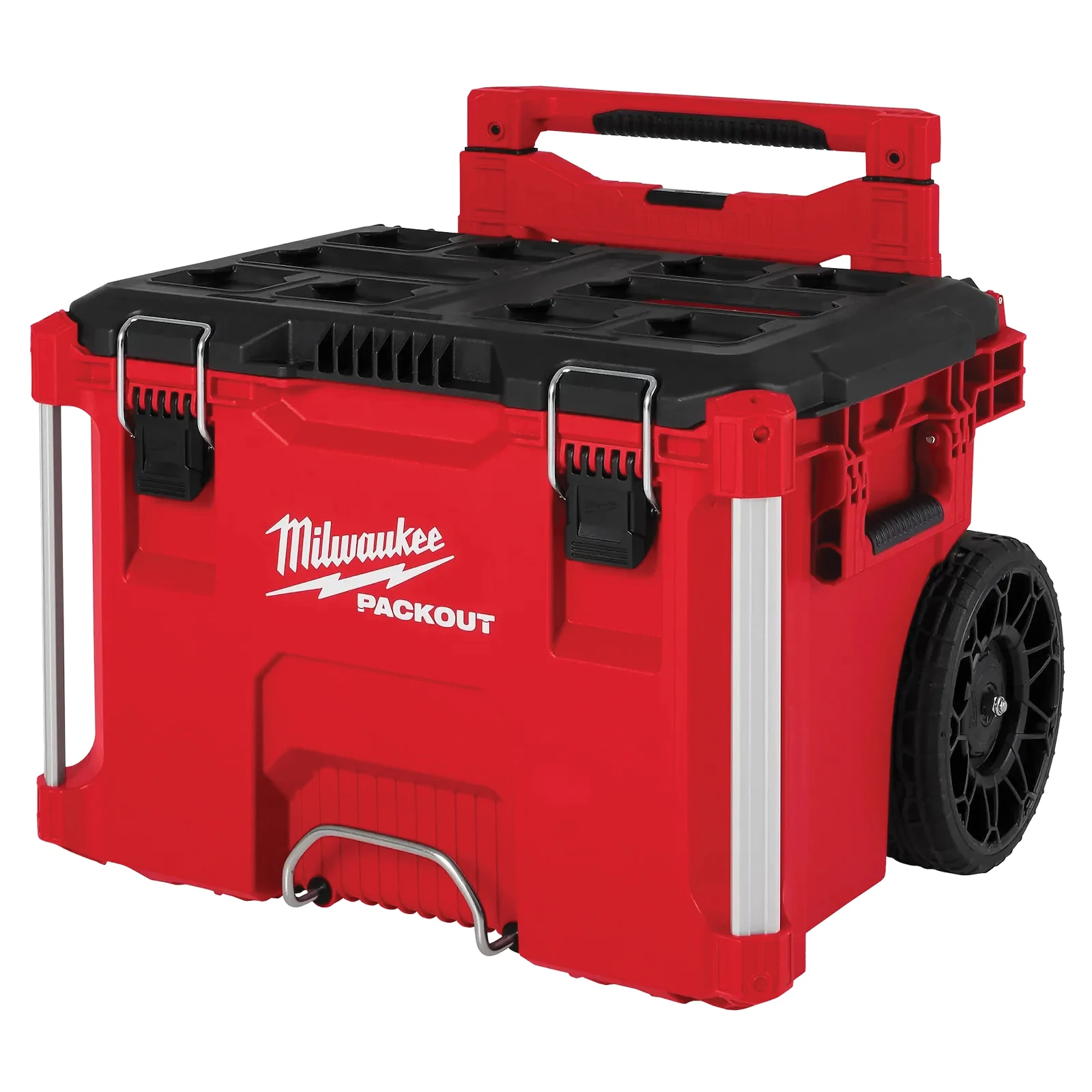 PACKOUT 48-22-8427 Rolling Tool Box, 3450 cu-in, Polypropylene, Red, 18 in L x 22 in W x 19-1/2 in H Outside