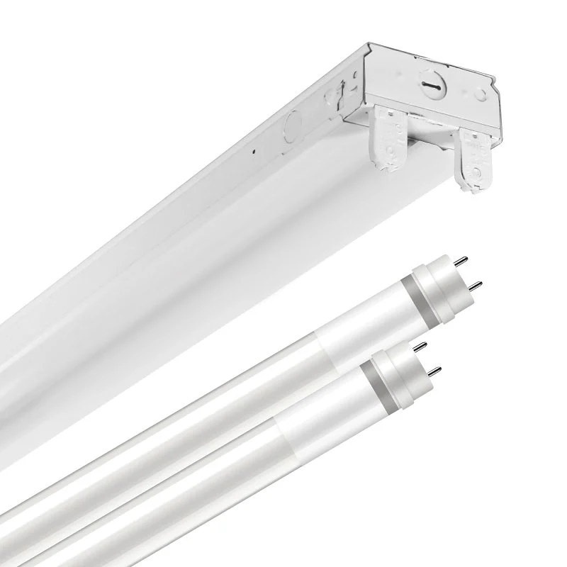 SLES2T82G40 Strip Light Fixture, 120/277 V, 29 W, 2-Lamp, LED Lamp, Cool White, 3600 Lumens, 4000 K Color Temp, Steel, White
