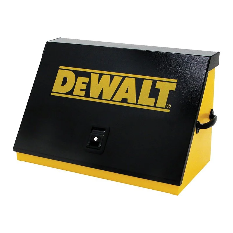 DXTB30BY Triangle Tool Box, Black/Yellow, 30 x 15 in Outside - Quality Craft