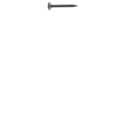 158DWS5 Screw, #6 Thread, 1-5/8 in L, Fine Thread, Bugle Head, Phillips Drive, Steel, Phosphate, 5 lb