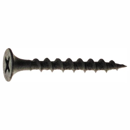 114CDWS5 Screw, #6 Thread, 1-1/4 in L, Coarse Thread, Bugle Head, Phillips Drive, Steel, Phosphate, 5 lb