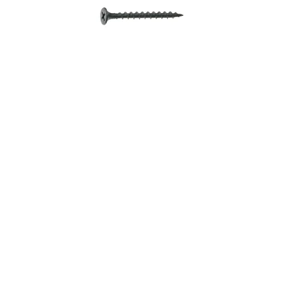 212CDWS5 Screw, #8 Thread, 2-1/2 in L, Coarse Thread, Bugle Head, Phillips Drive, Steel, Phosphate, 5 lb