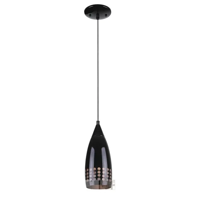 6100900 Adjustable Mini Pendant, 1-Lamp, Black Fixture