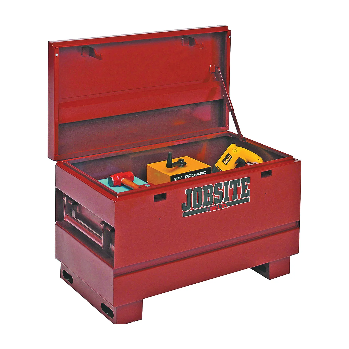 Jobsite Series 636990 Heavy-Duty Contractor Chest, 9.3 cu-ft, 20 in OAW, 23-3/4 in OAH, 42 in OAD, Steel, Brown