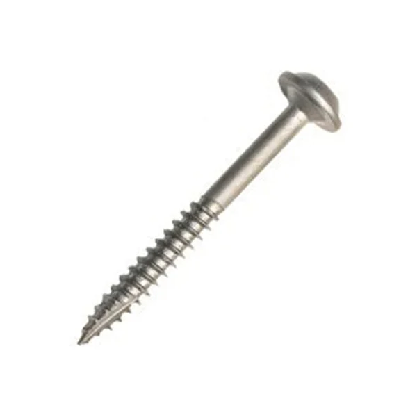 SML-C250-250 Pocket-Hole Screw, #8 Thread, 2-1/2 in L, Coarse Thread, Square Drive, Carbon Steel, 250/PK