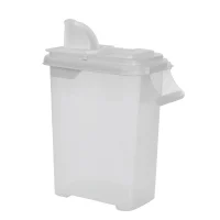 83 Bag-In Pet Food Dispenser, 16 qt, Plastic, Clear, 14-1/2 in L, 7-3/4 in W, 16-1/2 in H