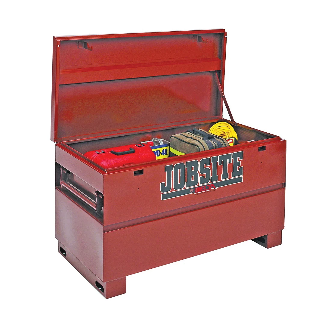 Jobsite Series 638990 Heavy-Duty Contractor Chest, 19.3 cu-ft, 24 in OAW, 27-3/4 in OAH, 60 in OAD, Steel, Brown