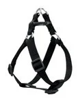 Basic Solids Series 27545 Step-In Dog Harness, 20 to 30 in Harness, M Breed, Black, Woven, Buckle, Nylon, Jet Black