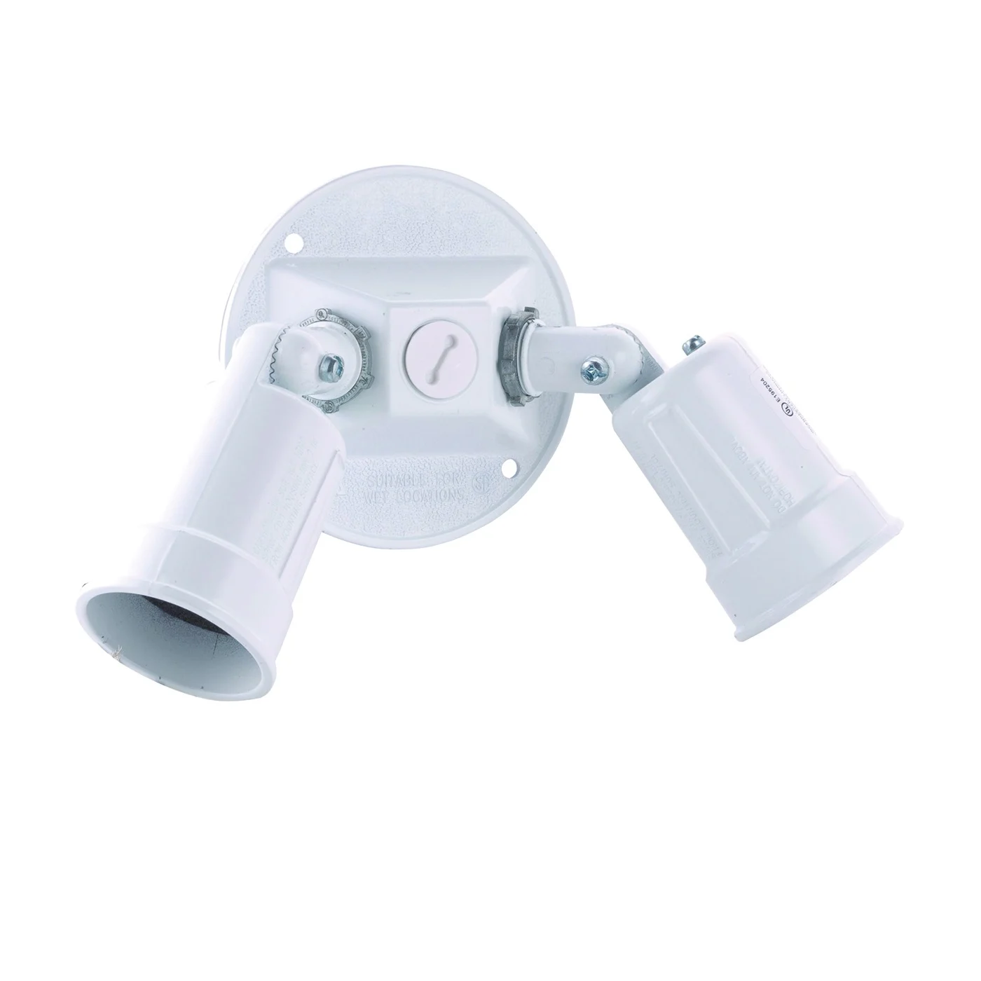 5625-1 Lamp Holder, 120 V, 75 to 150 W, Combination, Weatherproof, Aluminum Housing Material, White