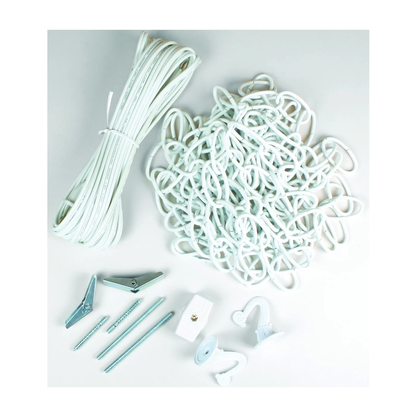 60262 Swag Kit, Ceiling, White - Jandorf