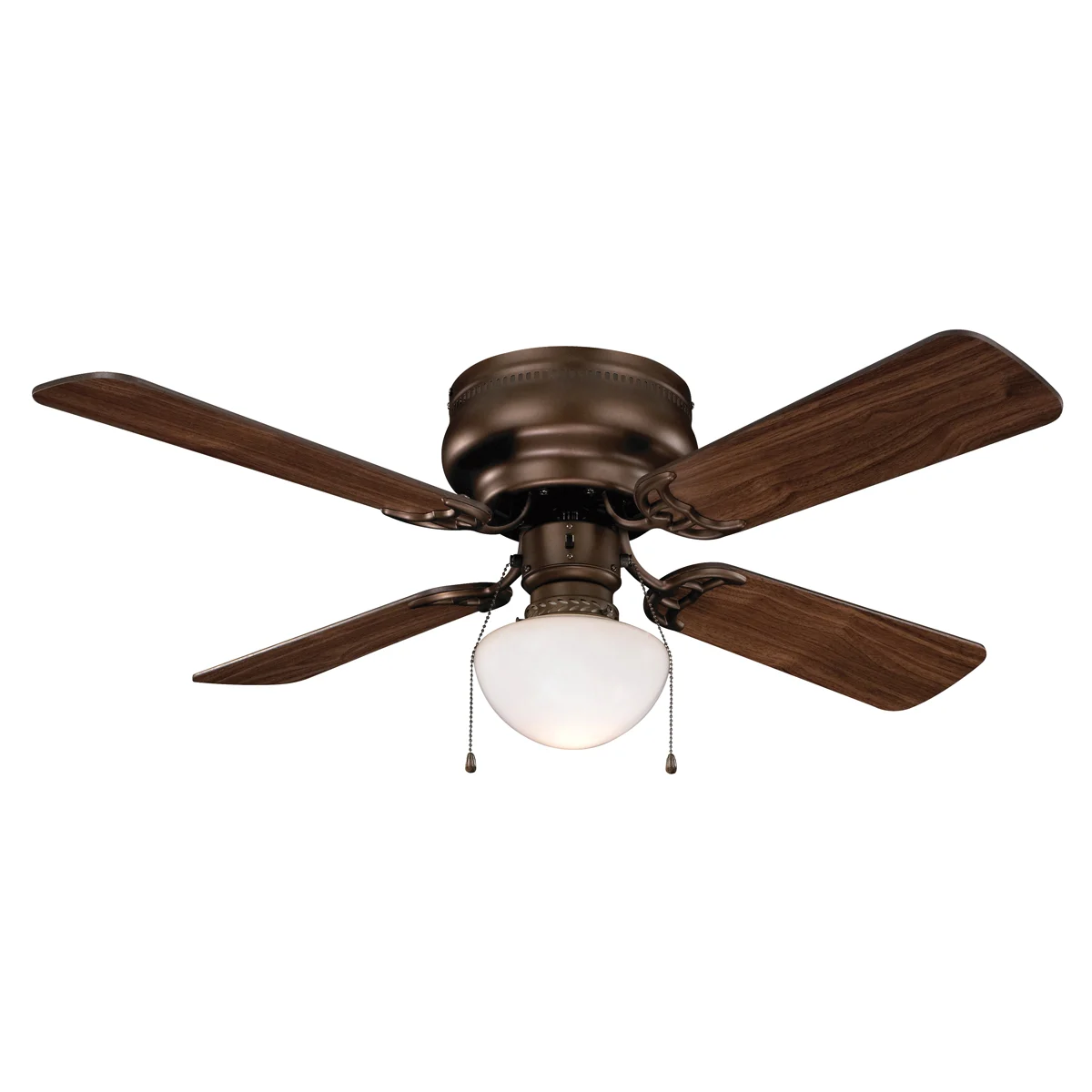 CF-78125-ORB Ceiling Fan, 4-Blade, Venetian Bronze Housing, 42 in Sweep, MDF Blade, 3-Speed
