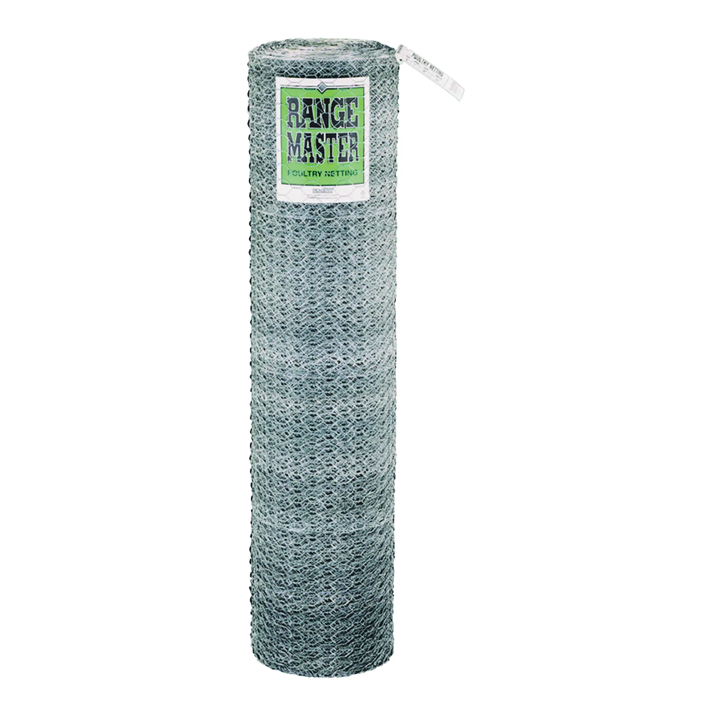 5924 Poultry Net, 150 ft L, 12 in W, 20 Gauge, Hexagonal Mesh, 1 in Mesh, Galvanized Steel - Rangemaster