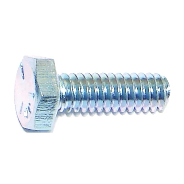 00252 Cap Screw, 1/4-20 in Thread, 3/4 in L, Coarse Thread, Hex Drive, Zinc, Zinc, 100 PK