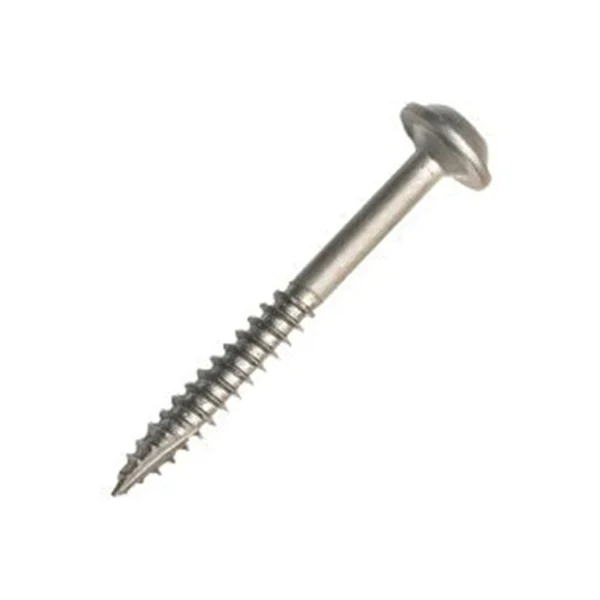 SML-C150-500 Pocket-Hole Screw, #8 Thread, 1-1/2 in L, Coarse Thread, Square Drive, Carbon Steel, 500/PK