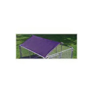 DKR60800 Kennel Roof and Frame, 6 ft L x 8 ft W, Solid, Polypropylene, Black - Stephens Pipe & Steel