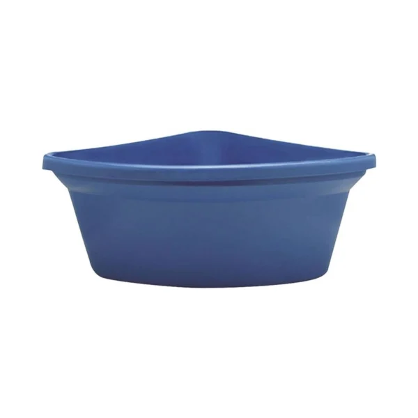 CF-24BL Corner Feeder, 24 qt Volume, Rubber Polymer, Blue
