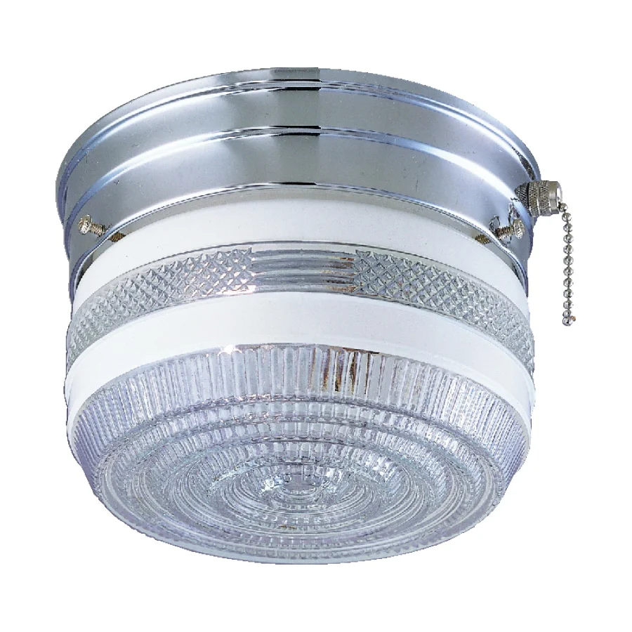 F13CH01SW-6859CL3 Single Light Ceiling Fixture With Pull Chain, 120 V, 60 W, 1-Lamp, A19 or CFL Lamp