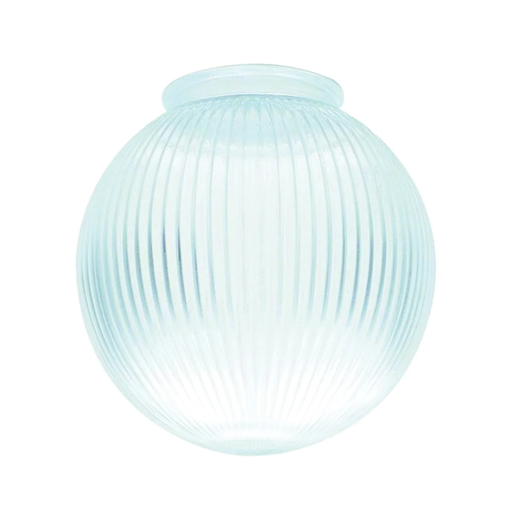 8525400 Light Shade, 6-3/8 in Dia, Globe, Glass, Clear