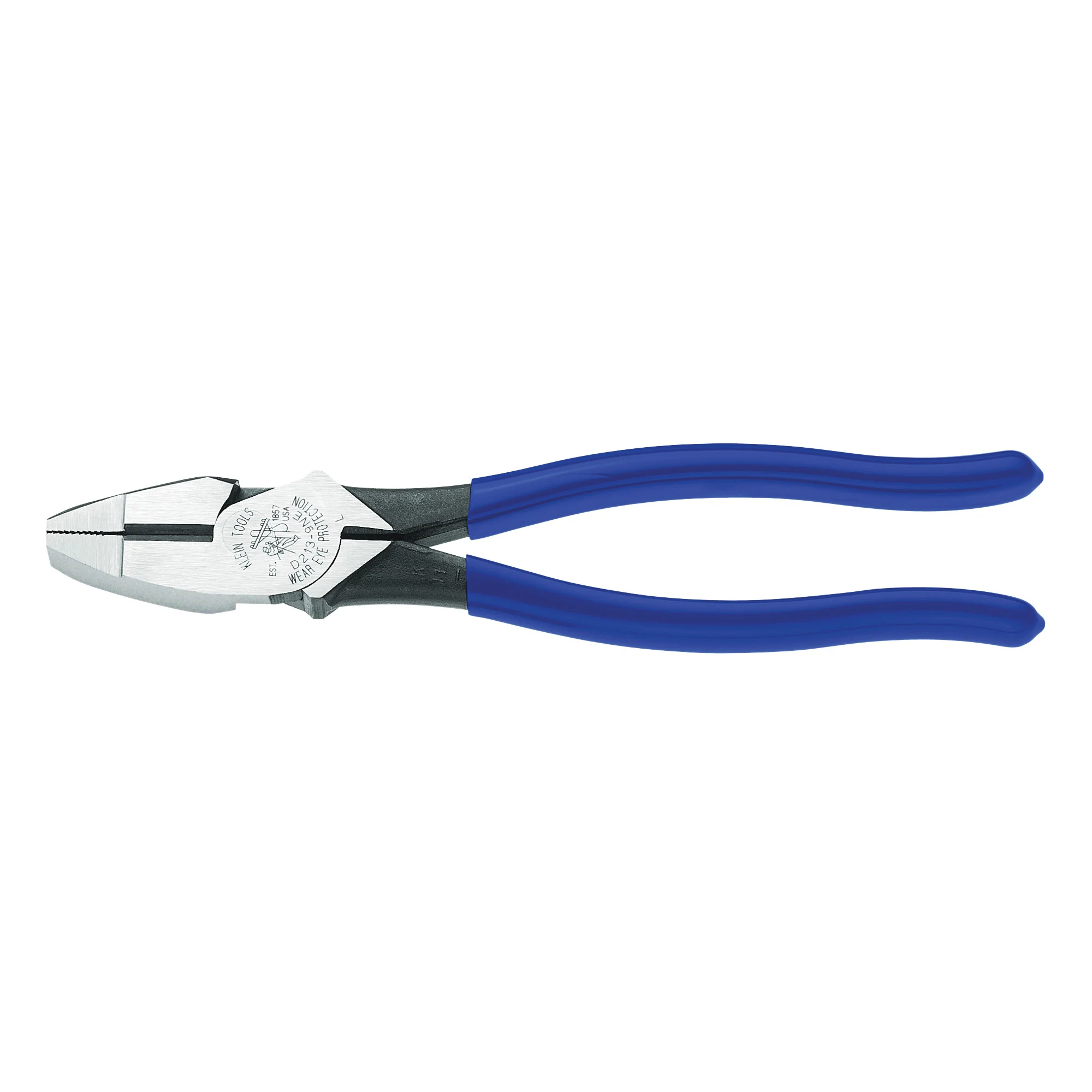 D213-9NE Cutting Plier, 9-3/8 in OAL, 1-3/8 in Cutting Capacity, Dark Blue Handle, 1-1/4 in W Jaw