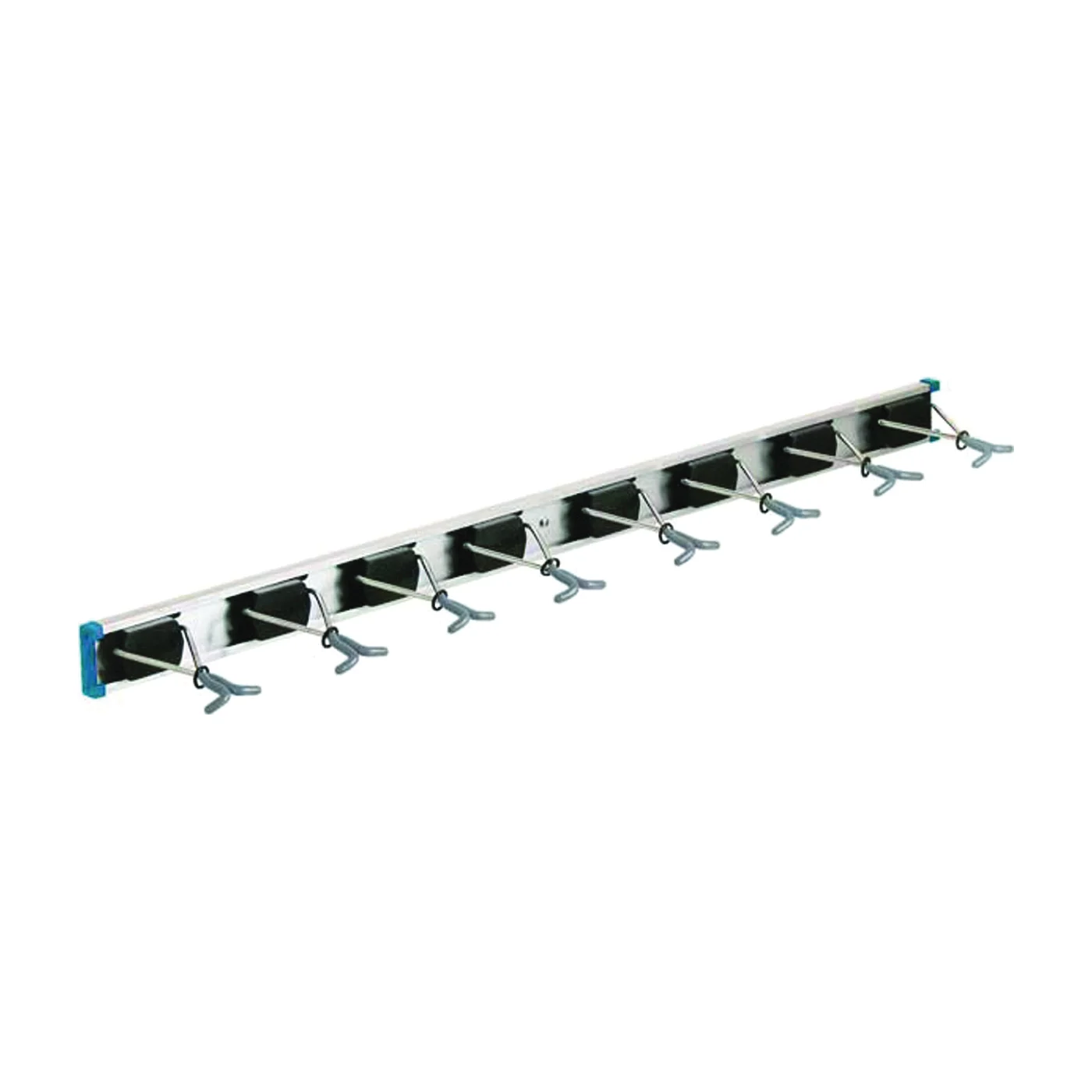 36360 Sliding Grip Tool Organizer, 8-Compartment, Aluminum, Black