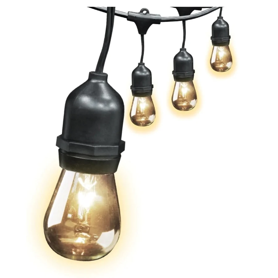 72041 String Light Set, 130 V, 11 W, 15-Lamp, Incandescent