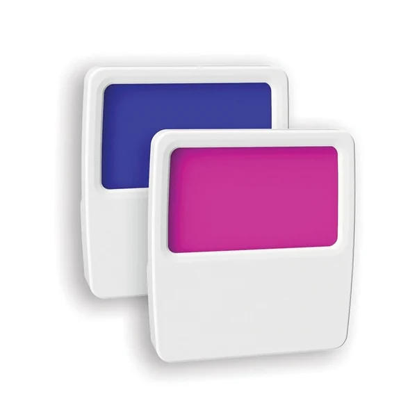 Forever-Glo NL-GLOW-2 Panel Night Light, 120 V, 1 W, LED Lamp, 1 Lumens, Blue/Magenta