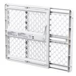 8625 Universal Pet Gate, 26-42 in W x 26 in H, Plastic, Gray