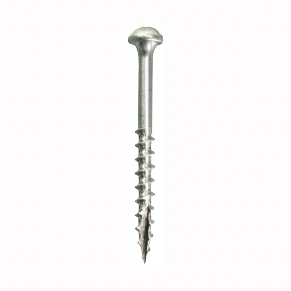 SML-C125 - 500 Pocket-Hole Screw, #8 Thread, 1-1/4 in L, Coarse Thread, Square Drive, Carbon Steel, 500/PK