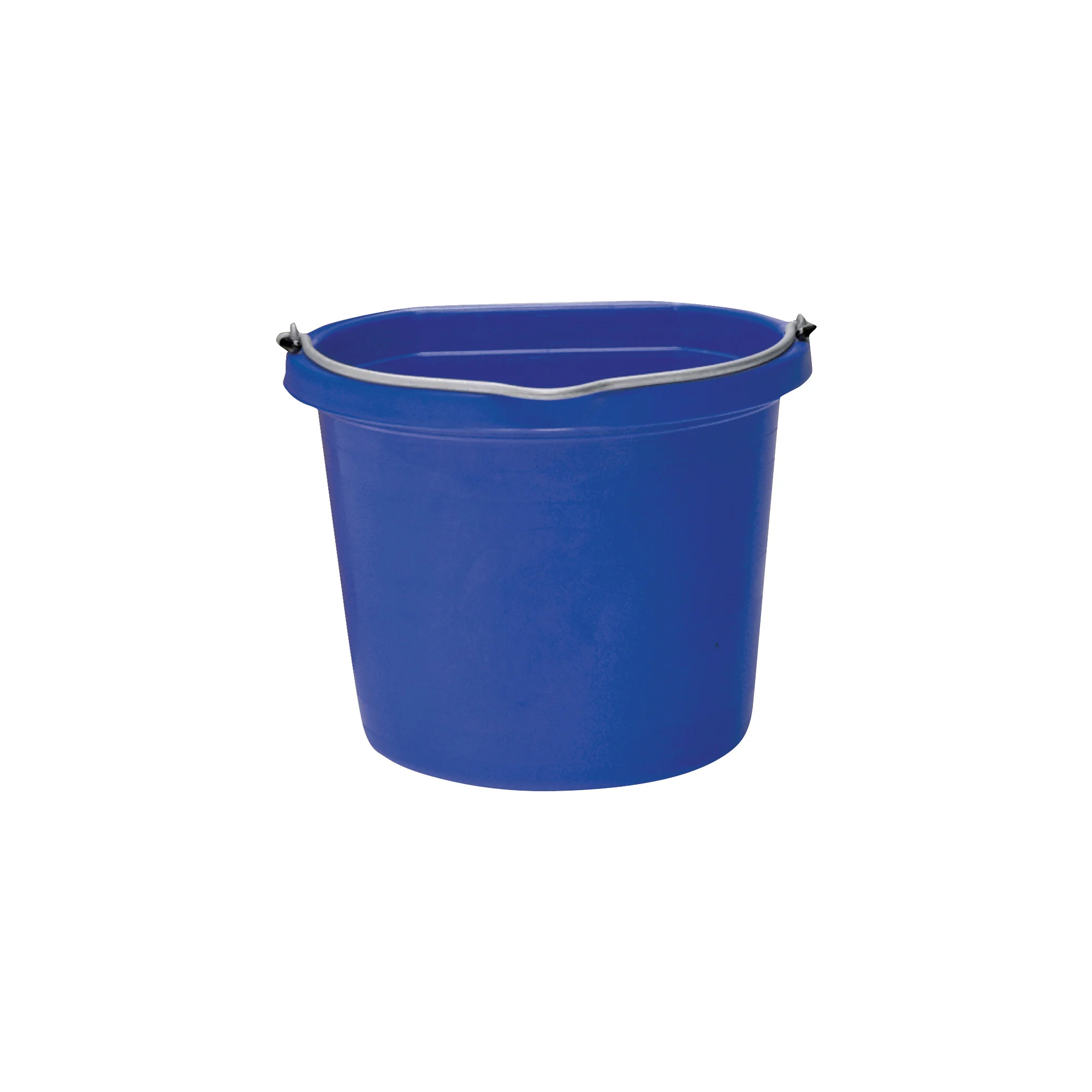 FB-108 Series FB-108BL Bucket, 8 qt Volume, Rubber/Polyethylene, Blue