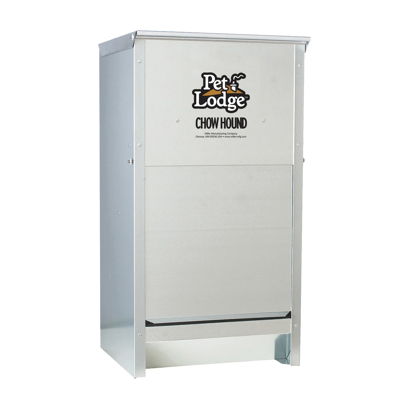 CH25 Pet Feeder, 25 lb Volume, Galvanized Steel - Pet Lodge