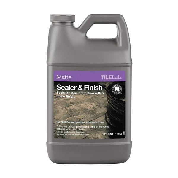 Custom TLMTSSHG Tile and Grout Sealer, Matte, Liquid, Clear, 0.5 gal, Bottle - TileLab