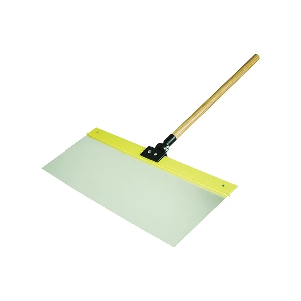 28010 Spray Shield, 24 in L, 9 in W, 24 x 9 in Blade, Hardwood Handle, ACME Threaded Handle, Silver - Hyde