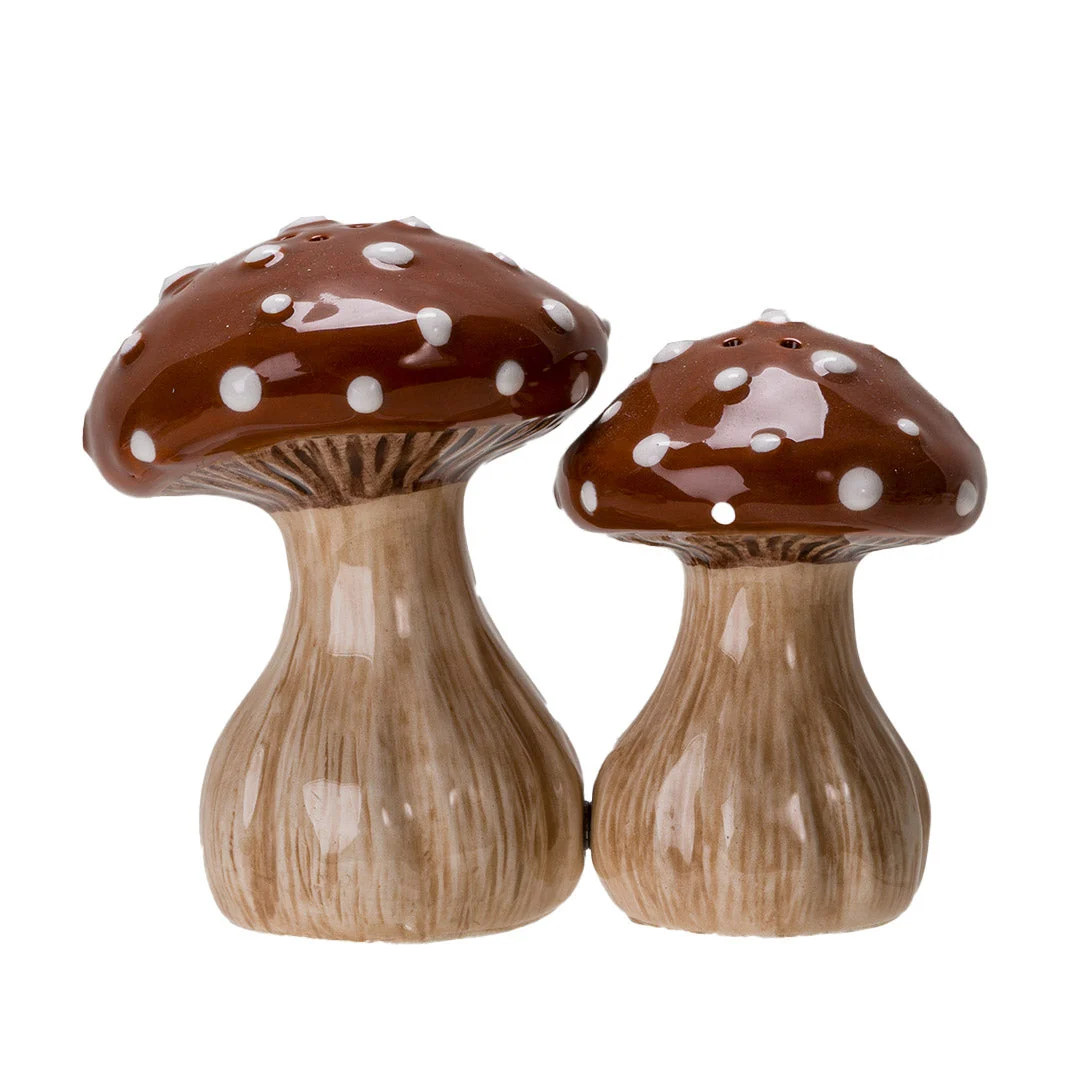 Whimsical Toadstools Salt & Pepper Shaker Set - Pacific Trading