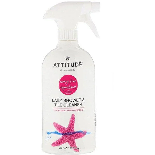 ATTITUDE Daily Shower & Tile Cleaner Citrus Zest 27.1 fl oz (800 ml)