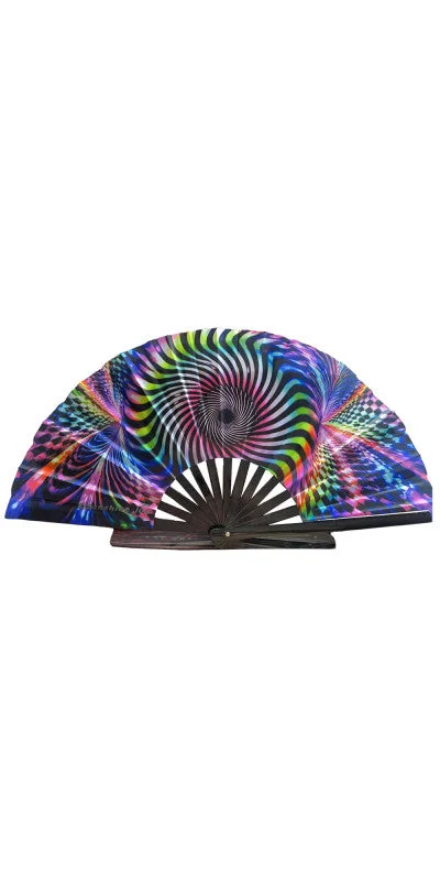 Hypnotic Rave Movement Folding Fan - Sunshine Joy Distributing