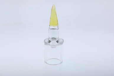 Monkey Boy Art - Bullet Tip Airflow Carb Cap Yellow (American Glass)