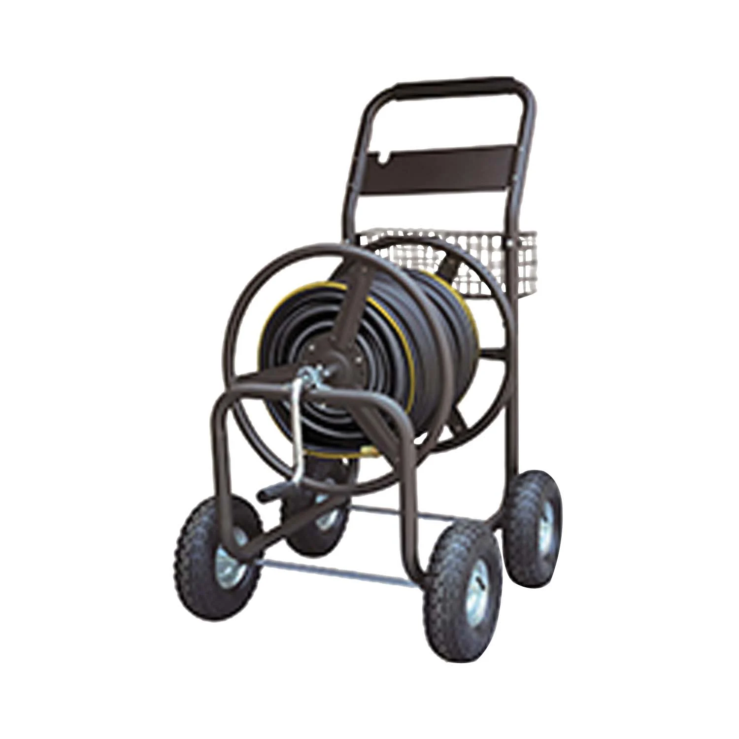 TC4703 Hose Reel Cart, Can Hold 400 ft of 5/8 in Hose Steel, Leader Hose Included - Landscapers Select