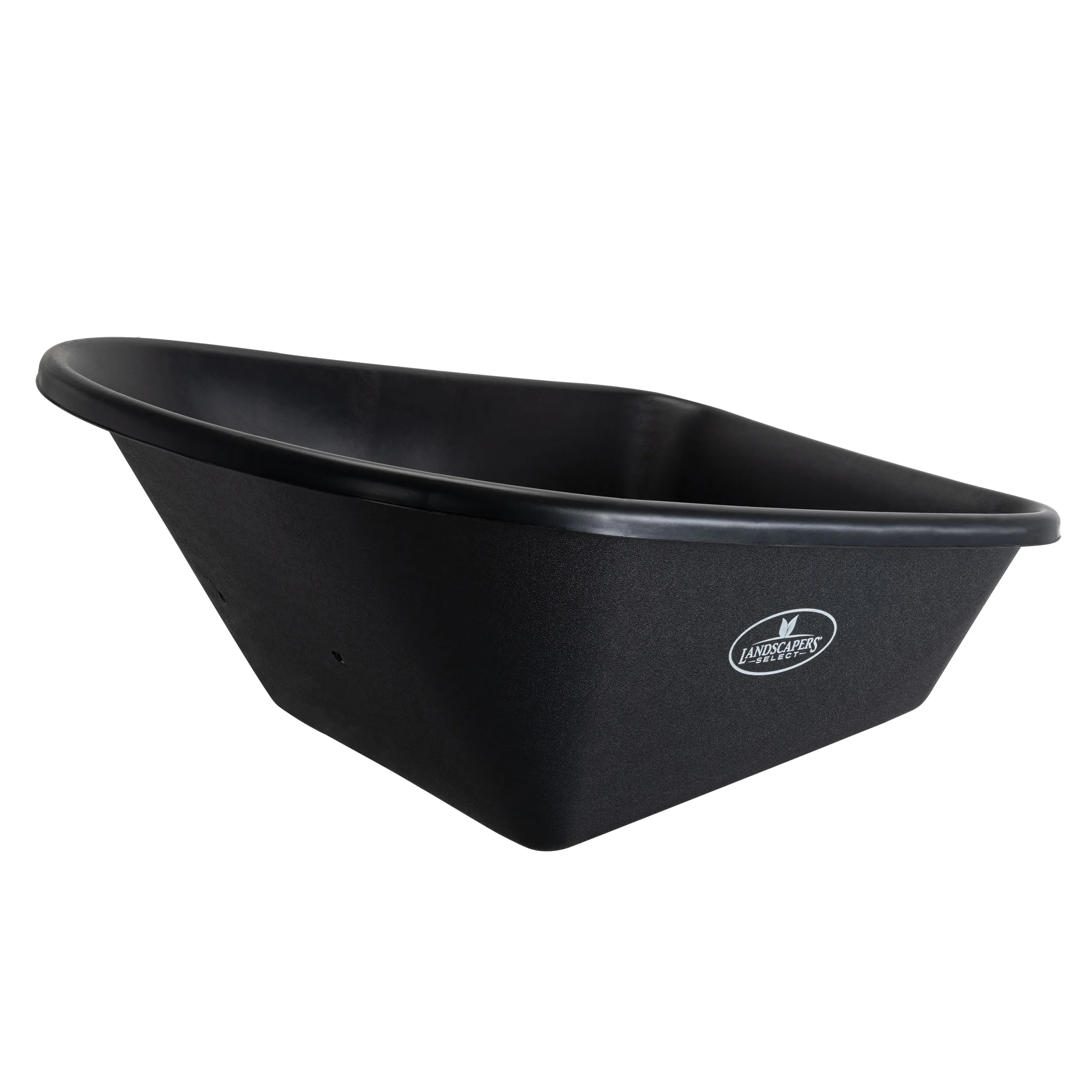 34641 Wheelbarrow Tray, 40 in L, 27-1/2 in W, 6 cu-ft, Polymer, Black