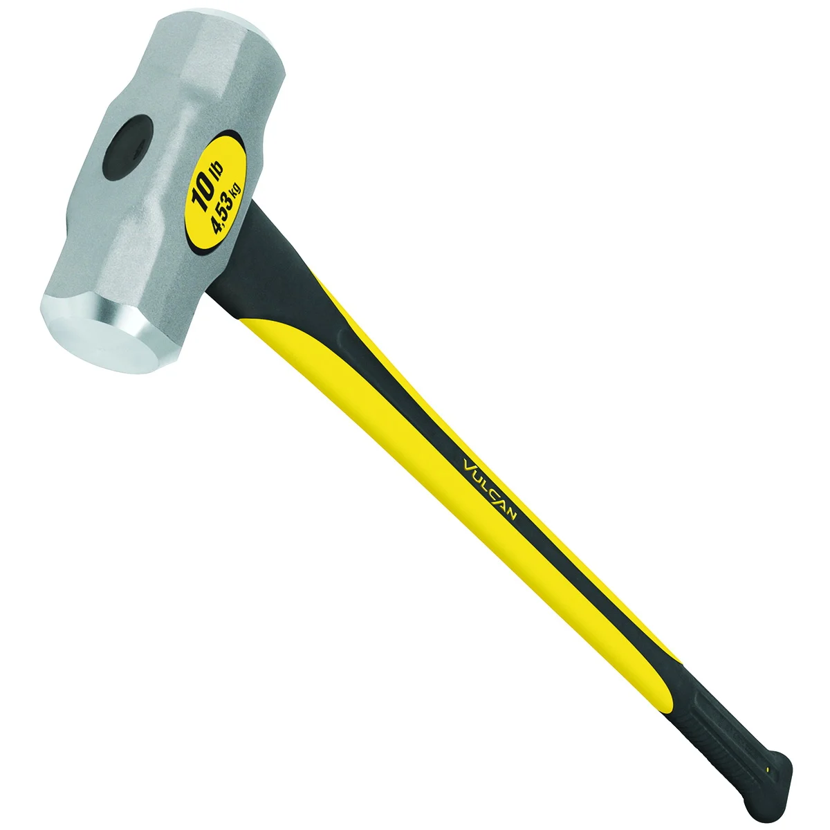 34499 Hammer, 10 lb Head, Sledge, Forged Milled Head, Steel Head, Fiberglass Handle - Vulcan