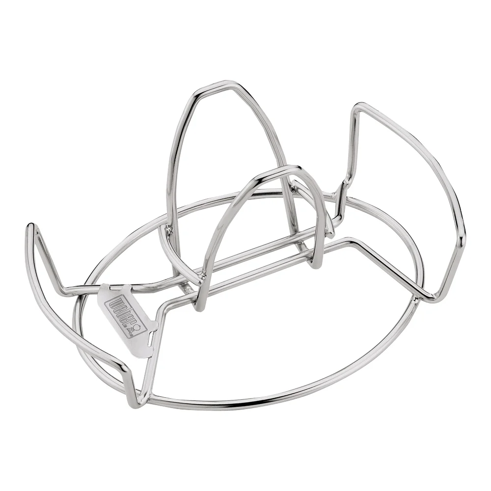 6482 Poultry Roaster, Stainless Steel, 5.1 in Depth, 6.2 in Width, 5.1 in Height - Weber