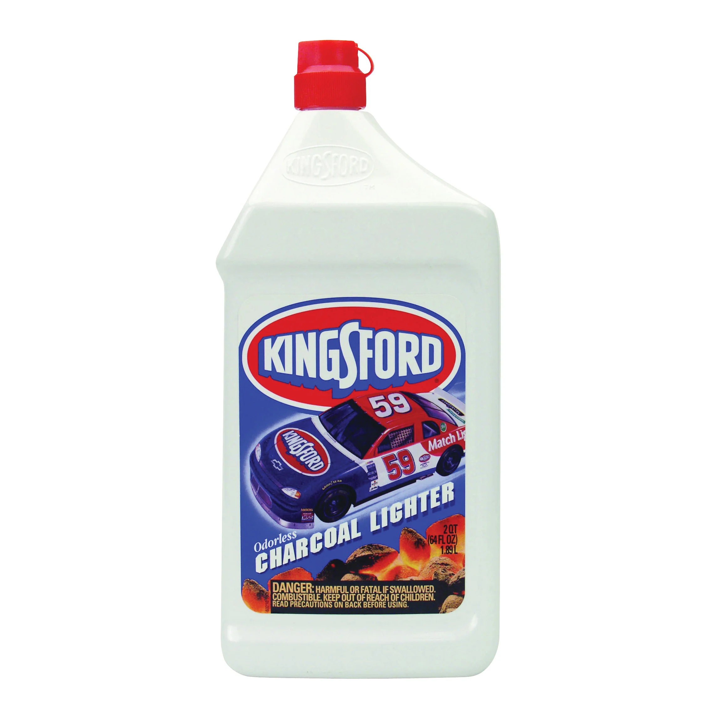 71178 Charcoal Lighter Fluid, Liquid, Odorless, 64 oz - Kingsford