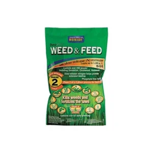 Bonide 60422 Weed and Feed Lawn Fertilizer, Granular, 5000 sq-ft, 16 lb Bag, 16-0-8 N-P-K Ratio