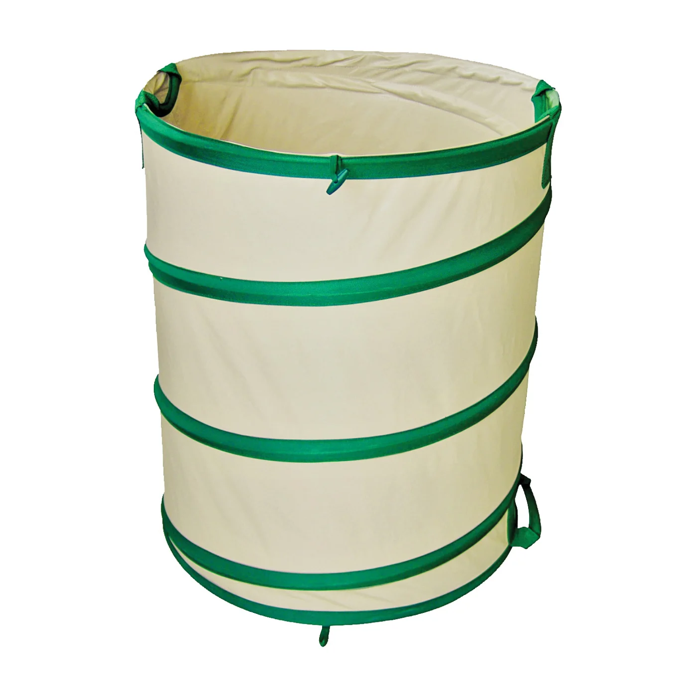 GB-6001-3L Pop-Up Garden Bag, 27 in L, 2 in H x 22 in Dia, 45 gal, PVC, Beige