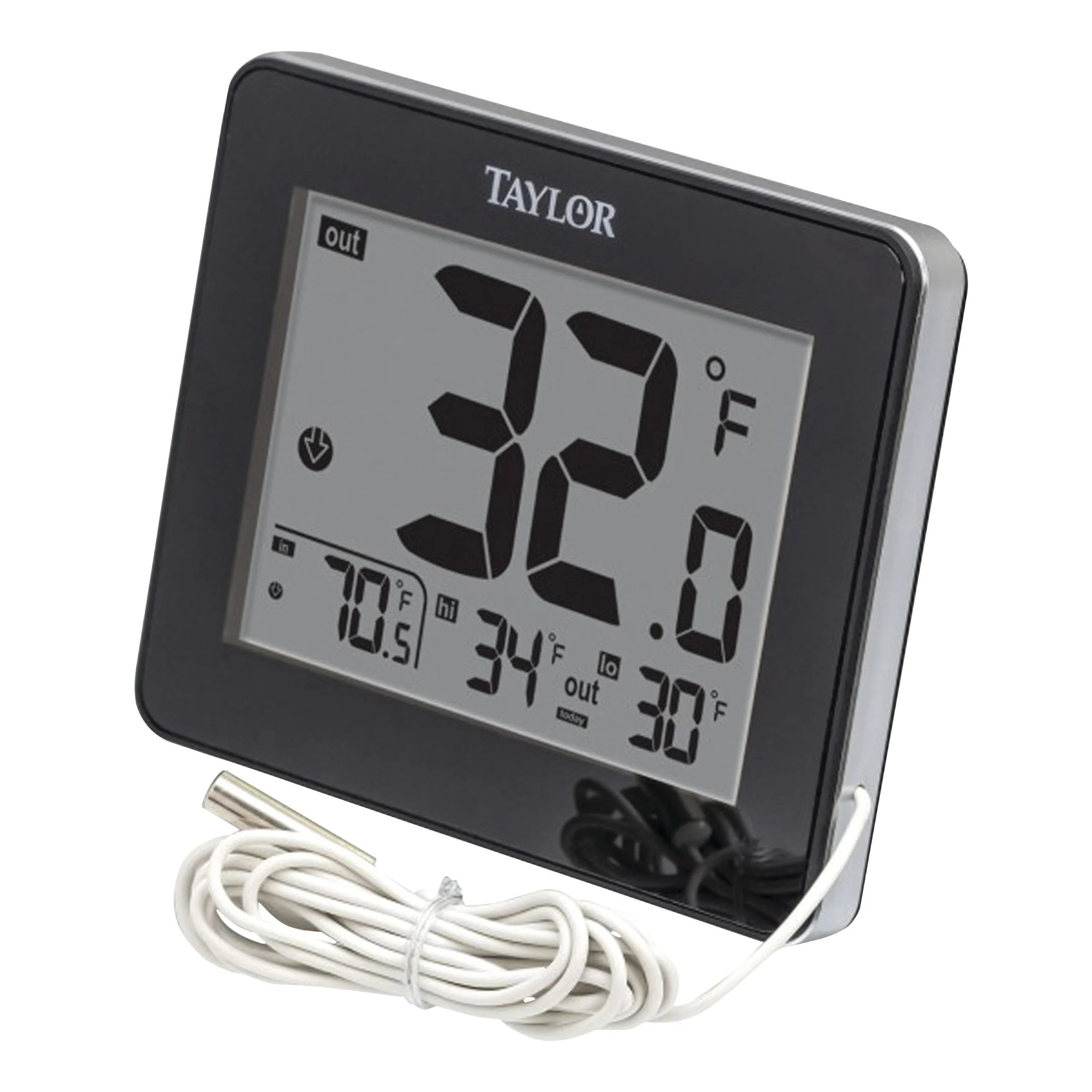 1710 Thermometer, 2.94 in W x 2.13 in H Display, Plastic Casing - Taylor