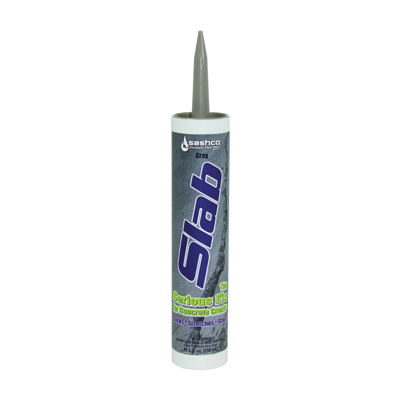 16210 Crack Repair Sealant, Gray, 10.5 oz Cartridge - Sashco