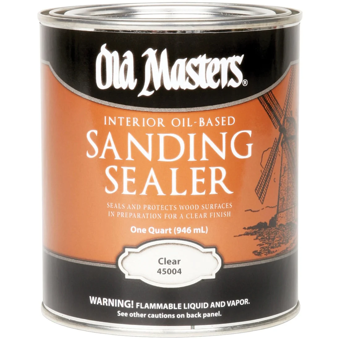 45004 Sanding Sealer, Clear, Liquid, 1 qt Can - Old Masters